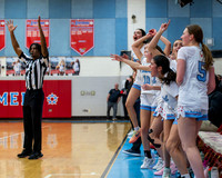 A FANTASTIC finish to start a HISTORIC night at Marshall! Gianna Therrien hits the 3-pointer with 2.1 seconds left to tie Madison & the Lady Statesmen pull out a thrilling 37–35 OT win.